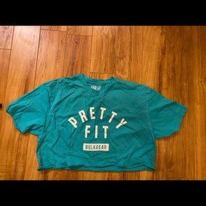 Blue Bulkgear bf style workout tee, LARGE